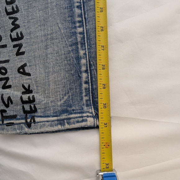 Stylish Graphic Denim Jeans Set - Black and Gray - Picture 10 of 10